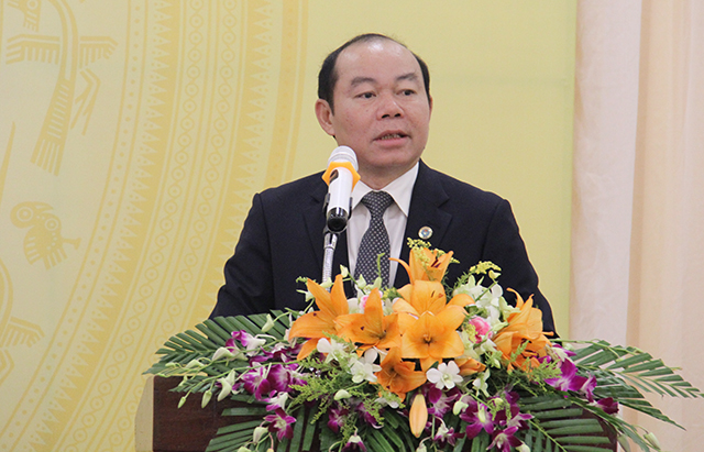 Chủ tịch Nguyễn Ngọc Bảo phát biểu tại hội thảo