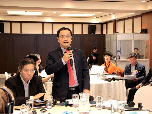 Vụ trưởng Vụ Kỹ năng nghề - ông Nguyễn Chí Cường phát biểu tại hội thảo