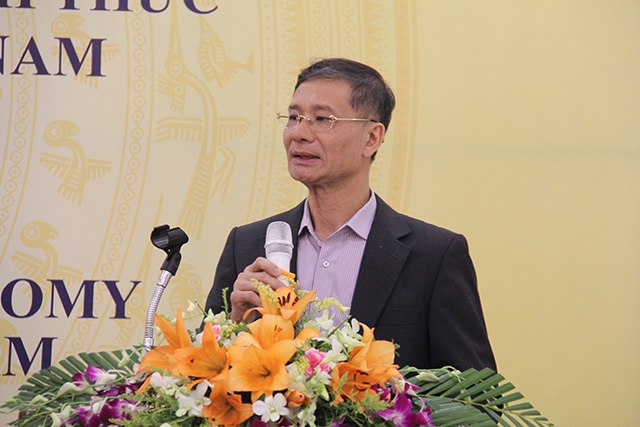 Tiến sĩ Đào Quang Vinh, Viện trưởng Viện Khoa học lao động và Xã hội (Bộ LĐTB&XH) phát biểu tại hội thảo