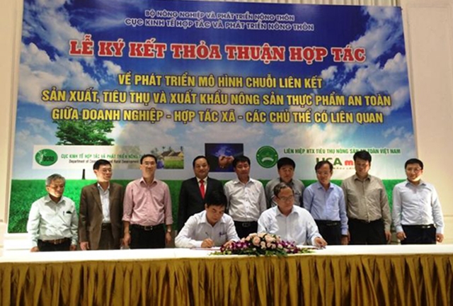 Cục Kinh tế Hợp tác và Phát triển Nông thôn ký kết hợp tác với các đơn vị tham gia triển khai mô hình liên kết chuỗi
