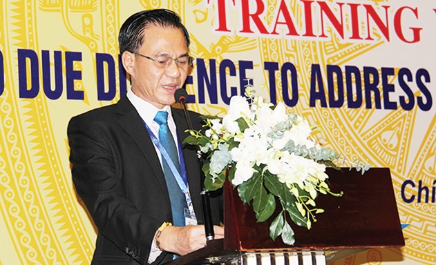 Phó Chủ tịch Nguyễn Mạnh Cường phát biểu tại Hội thảo