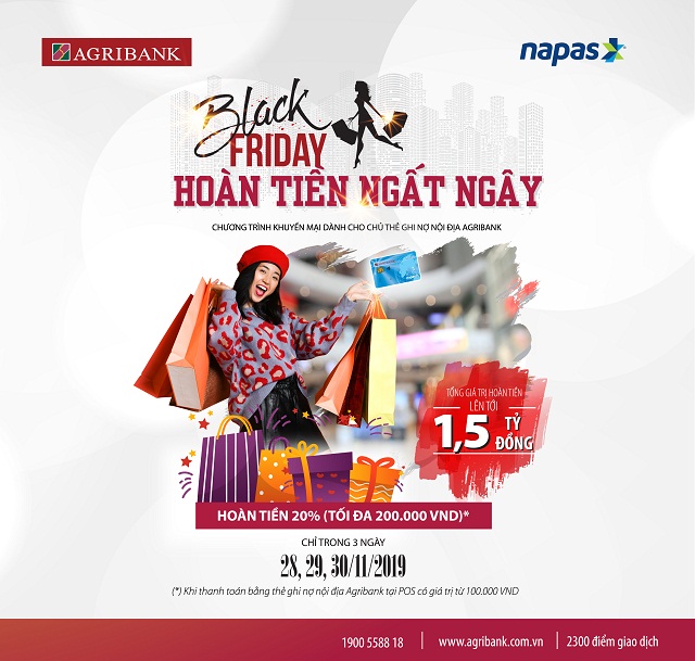 “Black Friday-Hoàn tiền ngất ngây”