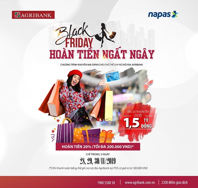 “Black Friday-Hoàn tiền ngất ngây”