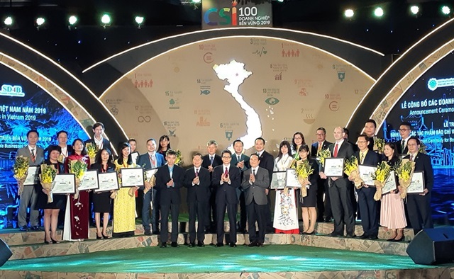 Tôn vinh 100 doanh nghiệp phát triển bền vững năm 2019 (Ảnh Internet)