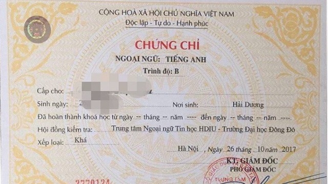 Bộ GDĐT chính thức bỏ quy định về chứng chỉ ngoại ngữ (Ảnh Internet)