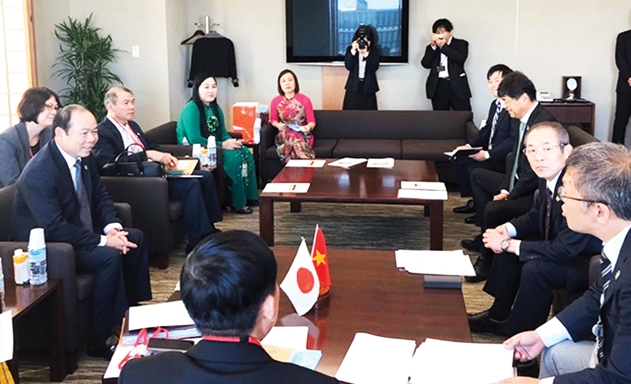 Chủ tịch Nguyễn Ngọc Bảo và đoàn công tác làm việc với Liên hiệp Trung ương các HTX nông nghiệp Nhật Bản (JA-Zenchu)