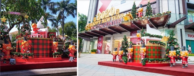 Dàn quân nhạc gấu mang không khí lễ hội tới Vincom