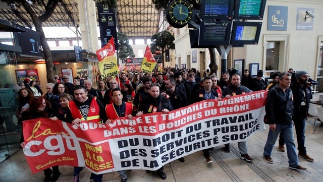 Đình công trong ngành giao thông công cộng Pháp vẫn tiếp diễn (Ảnh Internet)