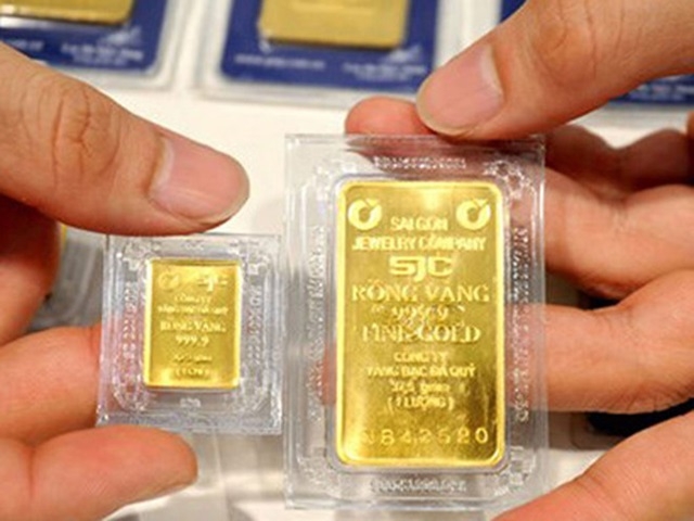 Giá vàng SJC tăng nhẹ khi giá thế giới giảm sâu (Ảnh Internet)