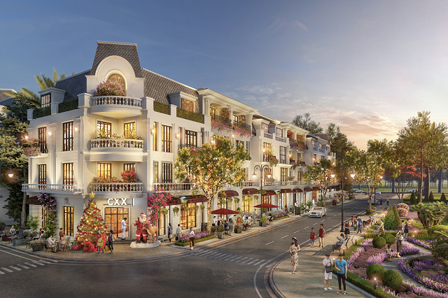 Dãy shophouse mang phong cách Tân cổ điển sang trọng