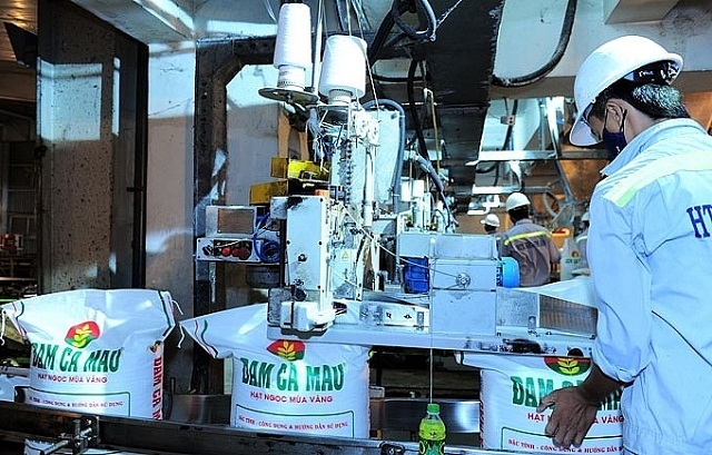 Sản xuất phân bón tại Nhà máy Đạm Cà Mau