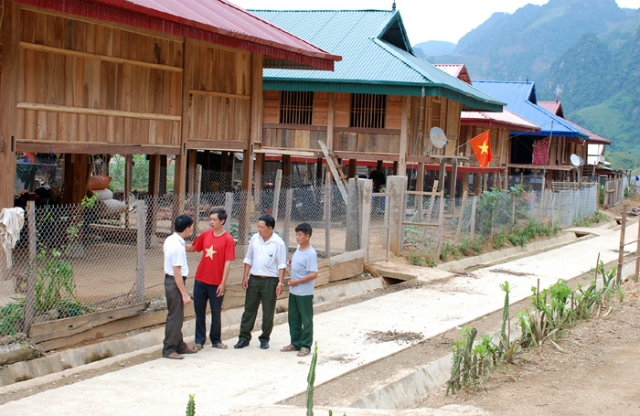 Đường bê tông kiên cố tại Bản Hột, xã Mường Đun, huyện Tủa Chùa