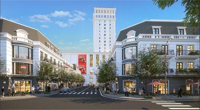 Vincom Shophouse Hà Giang mang tới cơ hội đầu tư sáng giá cho các nhà đầu tư (Ảnh phối cảnh)