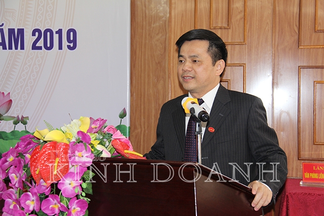 Phó Chủ tịch Liên minh HTX Việt Nam Nguyễn Văn Thịnh phát biểu tại hội nghị