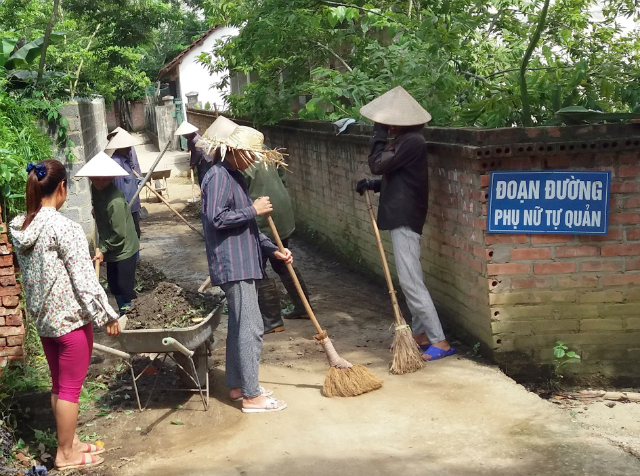 Nhiều tổ chức Hội cơ sở đã xây dựng mô hình “Đoạn đường phụ nữ tự quản” tại địa phương.