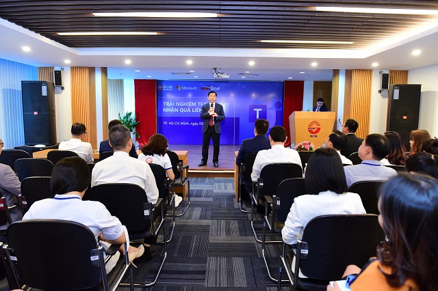 Ông Võ Tấn Hoàng Văn – Tổng giám đốc SCB phát biểu trong chương trình