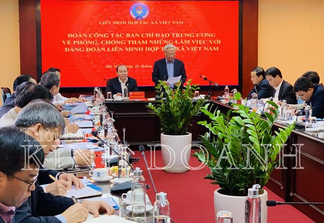 Đồng chí Uông Chu Lưu - Phó chủ tịch Quốc hội phát biểu tại buổi làm việc