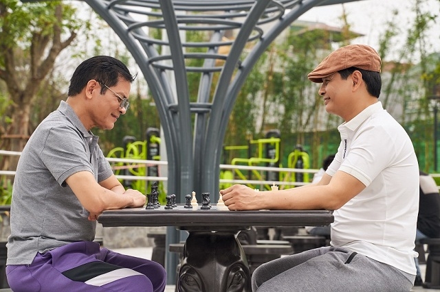 Công viên cờ vua, cờ tiên ngoài trời độc đáo được các thế hệ ưa thích