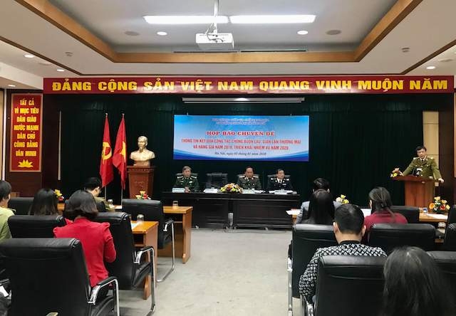 Đại diện Ban chỉ đạo 389 thông tin về kết quả công tác chống buôn lậu, gian lận thương mại và hàng giả năm 2019 và