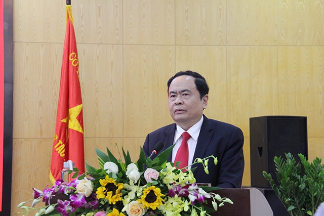 Chủ tịch Uỷ ban Trung ương MTTQ Việt Nam Trần Thanh Mẫn phát biểu chỉ đạo tại Hội nghị