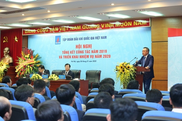 Chủ tịch HĐTV PVN Trần Sỹ Thanh phát biểu tại buổi lễ