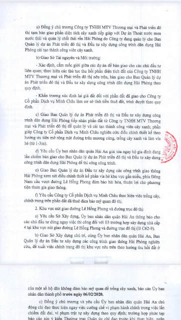 Một phần nội dung trong Thông báo số 09