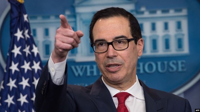 Bộ trưởng Tài chính Mỹ Steven Mnuchin nói: Chúng tôi sẽ cắt giảm hàng tỷ USD tiền hỗ trợ cho chính quyền Iran (Ảnh Internet)