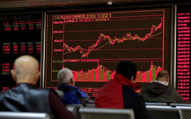 Thị trường chứng khoán Trung Quốc lao dốc mạnh nhất kể từ năm 2015 (Ảnh Internet)