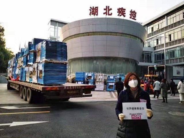 Các lô hàng viện trợ từ UPS được tiếp nhận tại Trung Quốc