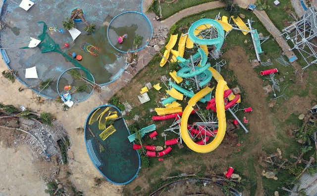 Toàn cảnh cưỡng chế Công viên nước Thanh Hà (Ảnh: Internet)