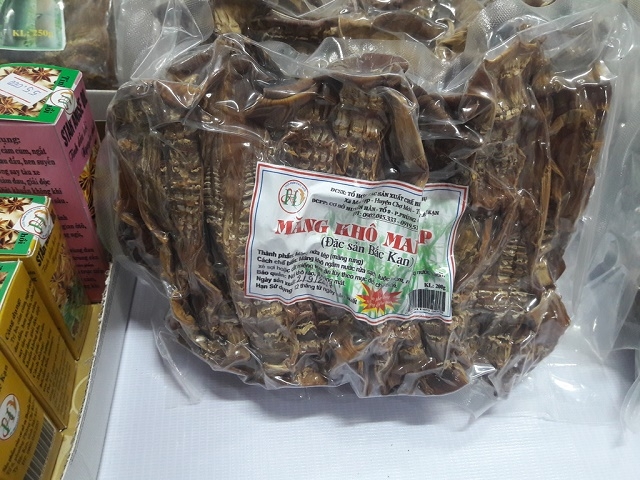 Sản phẩm măng khô của HTX được người tiêu dùng ưa chuộng