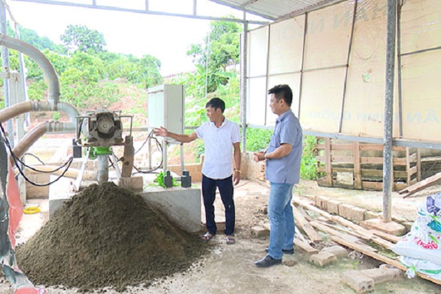 Máy xử lý nước thải, tách chất thải rắn sau chăn nuôi của HTX