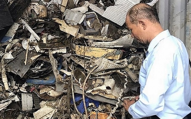 Tái xuất 25 cotainer phế liệu tồn tại cảng Cát Lái (Ảnh Internet)