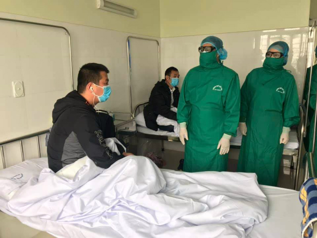 Những người đang được cách ly tập trung tại Bệnh viện Việt Tiệp 2