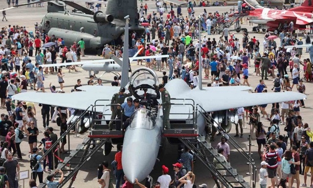 Singapore Airshow 2018.( Ảnh: Straits Times.)