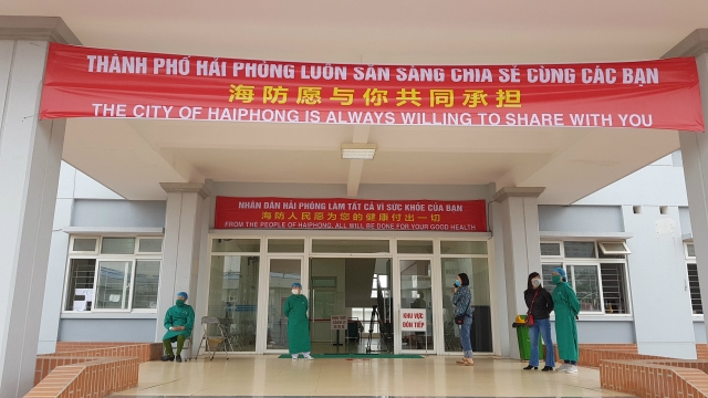 Bệnh viện Việt - Tiệp 2 là nơi làm nhiệm vụ cách ly tập trung những người đến từ vùng dịch