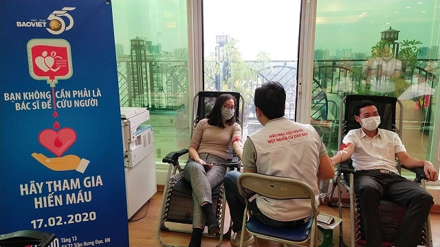 Hiến máu tình nguyện - hoạt động thường niên của Tập đoàn Bảo Việt, chung tay cùng cộng đồng trong thời điểm dịch bệnh do virus Covid-19
