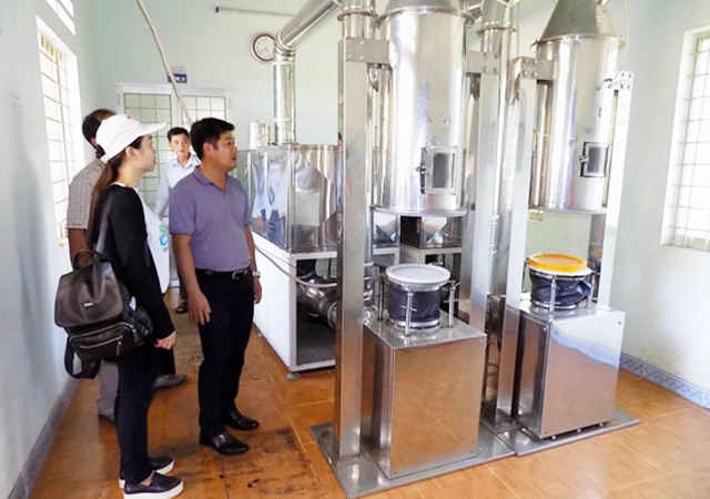 Dây chuyền công nghệ hiện đại của HTX giúp nâng cao giá trị sản phẩm, giảm thiểu ô nhiễm môi trường