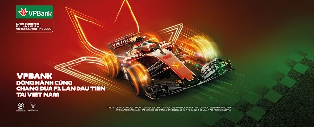 VPBank giảm 5% giá và tặng vé miễn phí cho khách hàng tham dự giải đua xe F1 Việt Nam Grand Prix