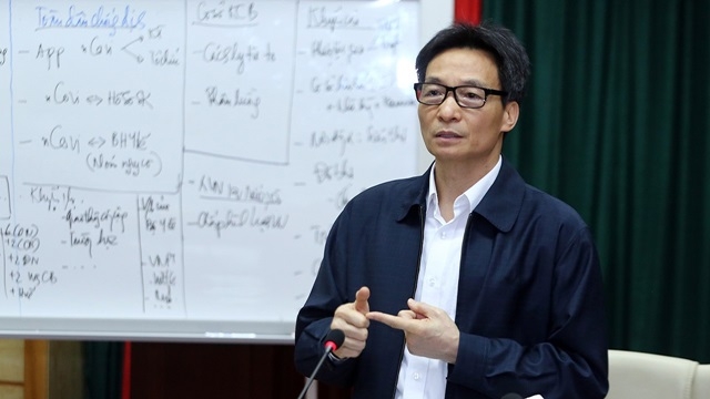 Phó Thủ tướng Vũ Đức Đam đề nghị các cơ quan hữu quan khẩn trương hoàn thiện phương án tổ chức, các công cụ công nghệ để chậm nhất là từ sáng 10/3 thực hiện khai báo sức khoẻ toàn dân (Ảnh Internet)