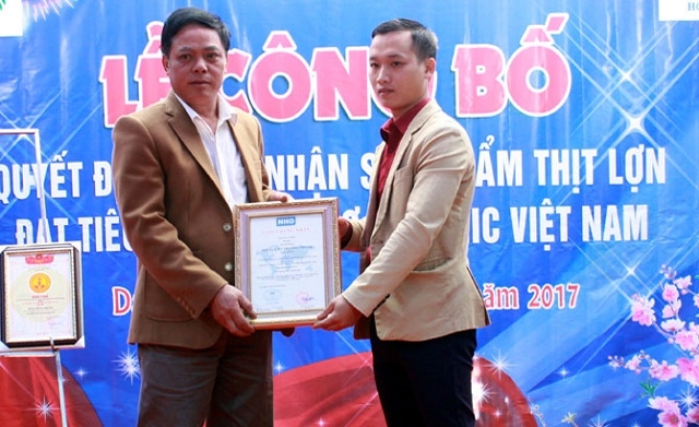 HTX được cấp chứng nhận thịt lợn đạt tiêu chuẩn hữu cơ từ năm 2017