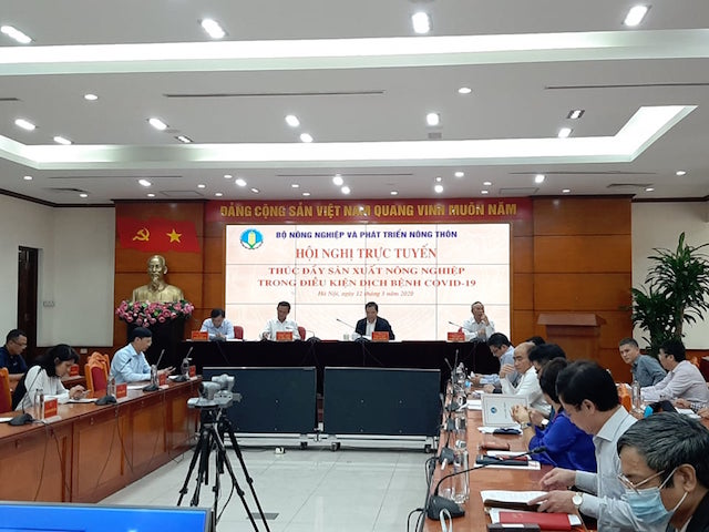 Hội nghị trực tuyến “Thúc đẩy sản xuất nông nghiệp trong điều kiện dịch bệnh Covid-19