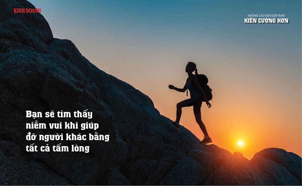 Bạn sẽ tìm thấy niềm vui khi giúp đỡ người khác bằng tất cả tấm lòng