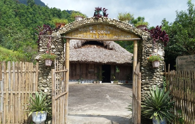 Nhà nghỉ phục vụ du khách của HTX Du lịch cộng đồng và dịch vụ thôn Nậm Hồng