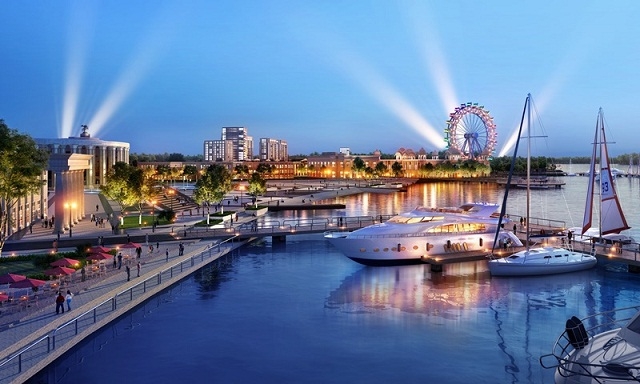 Nhà phố tại Aqua City thừa hưởng không gian sống xanh và loạt tiện ích hiện đại của dự án