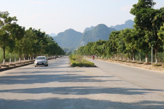 Từ khi có HTX, đường phố thị trấn Hòa Thuận luôn xanh, sạch, đẹp