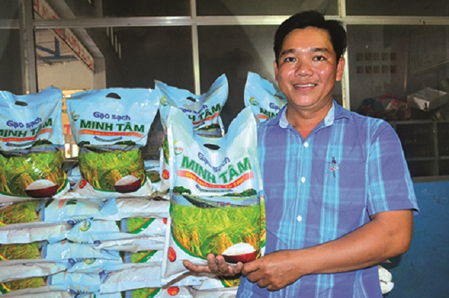 Sản phẩm gạo sạch Minh Tâm được công nhận sản phẩm công nghiệp nông thôn tiêu biểu năm 2019