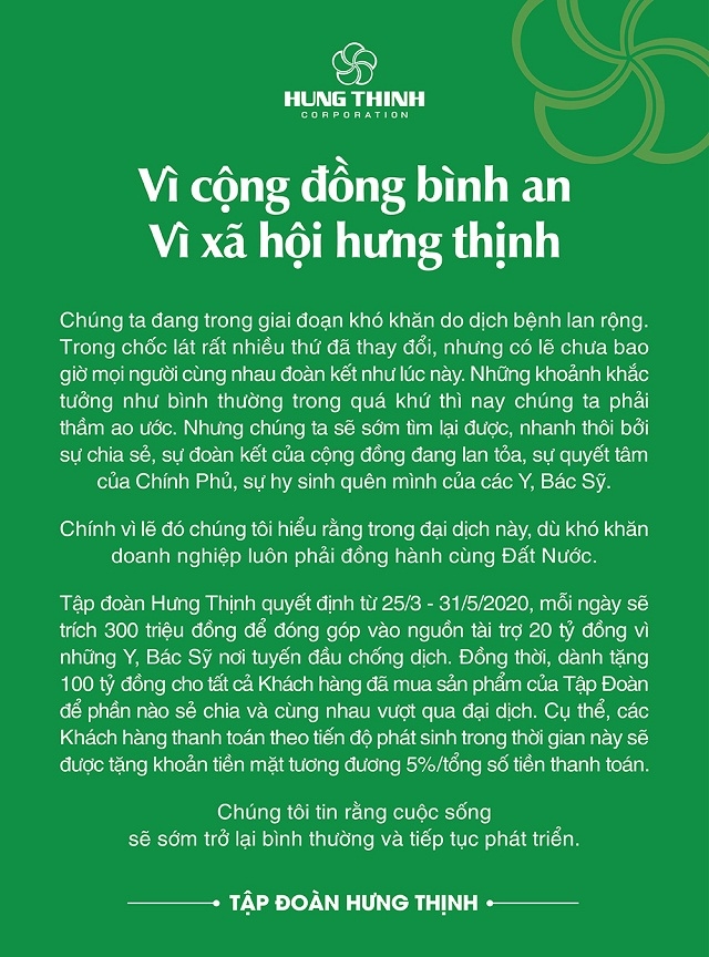Vì cộng đồng bình an, vì xã hội hưng thịnh