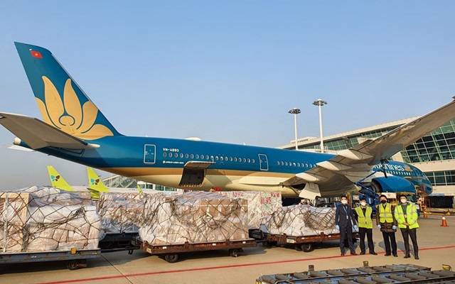 Vietnam Airlines tăng vận chuyển hàng hóa để duy trì doanh thu (Ảnh Tư liệu)