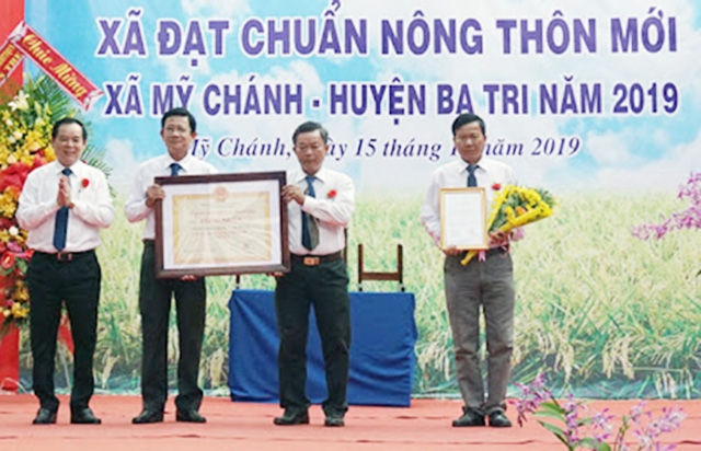Mỹ Chánh là điển hình xây dựng NTM tại Ba Tri, Bến Tre (Ảnh TL)